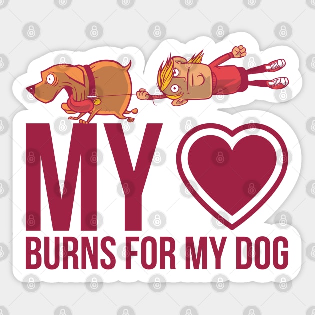 Love my Dog Quote Sticker by LR_Collections